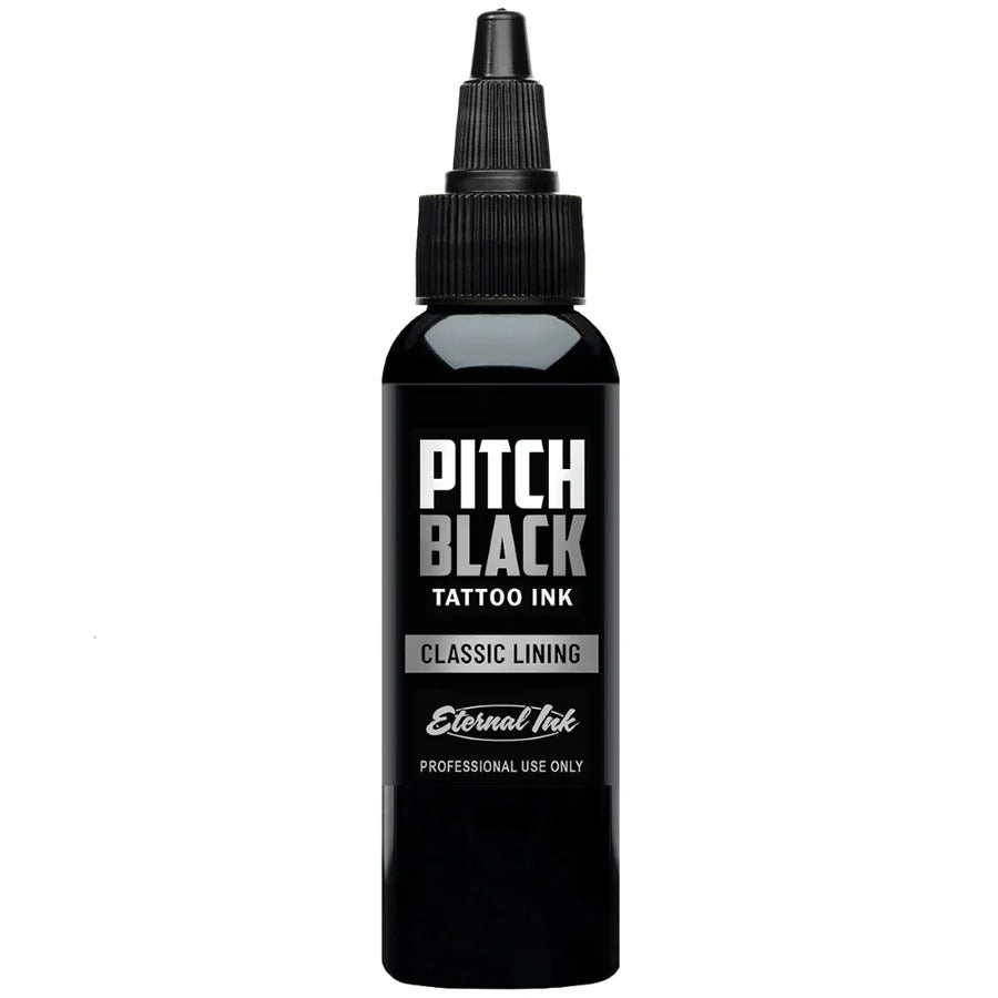 Eternal Pitch Black Lining Tattoo Ink - 1oz/2oz