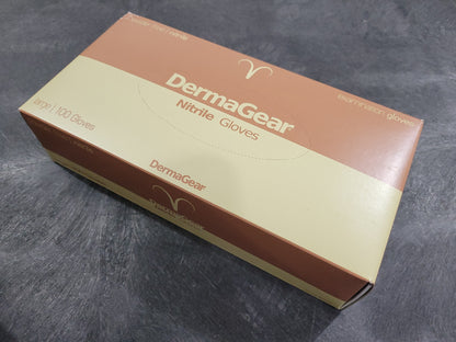 Black Nitrile Gloves 100ct DermaGear & Clean Safety