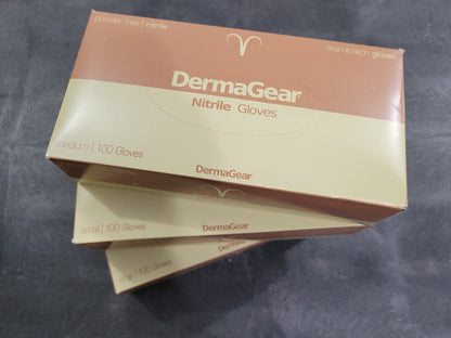 Black Nitrile Gloves 100ct DermaGear & Clean Safety