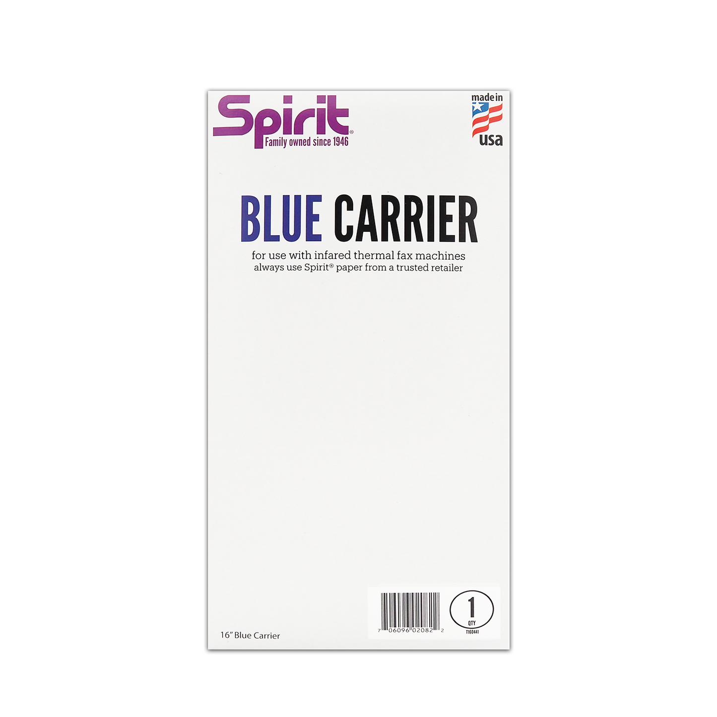 Spirit 16" Thermal Carrier - Blue or Clear - Single to 5pk
