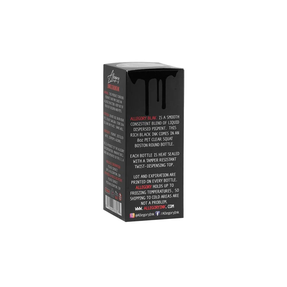 Allegory Premium Black Tattoo Ink - 8oz