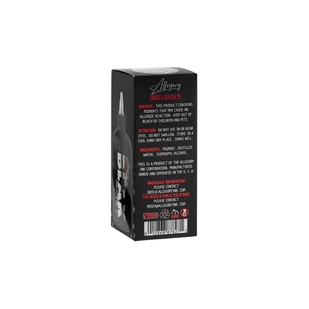 Allegory Premium Black Tattoo Ink - 8oz