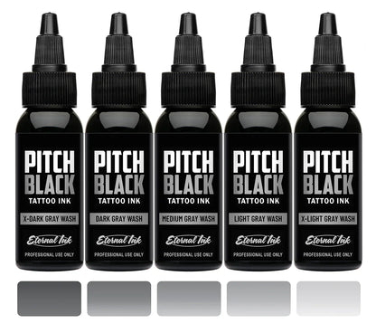 Eternal Pitch Black Gray Wash & Concentrate - 1oz/2oz