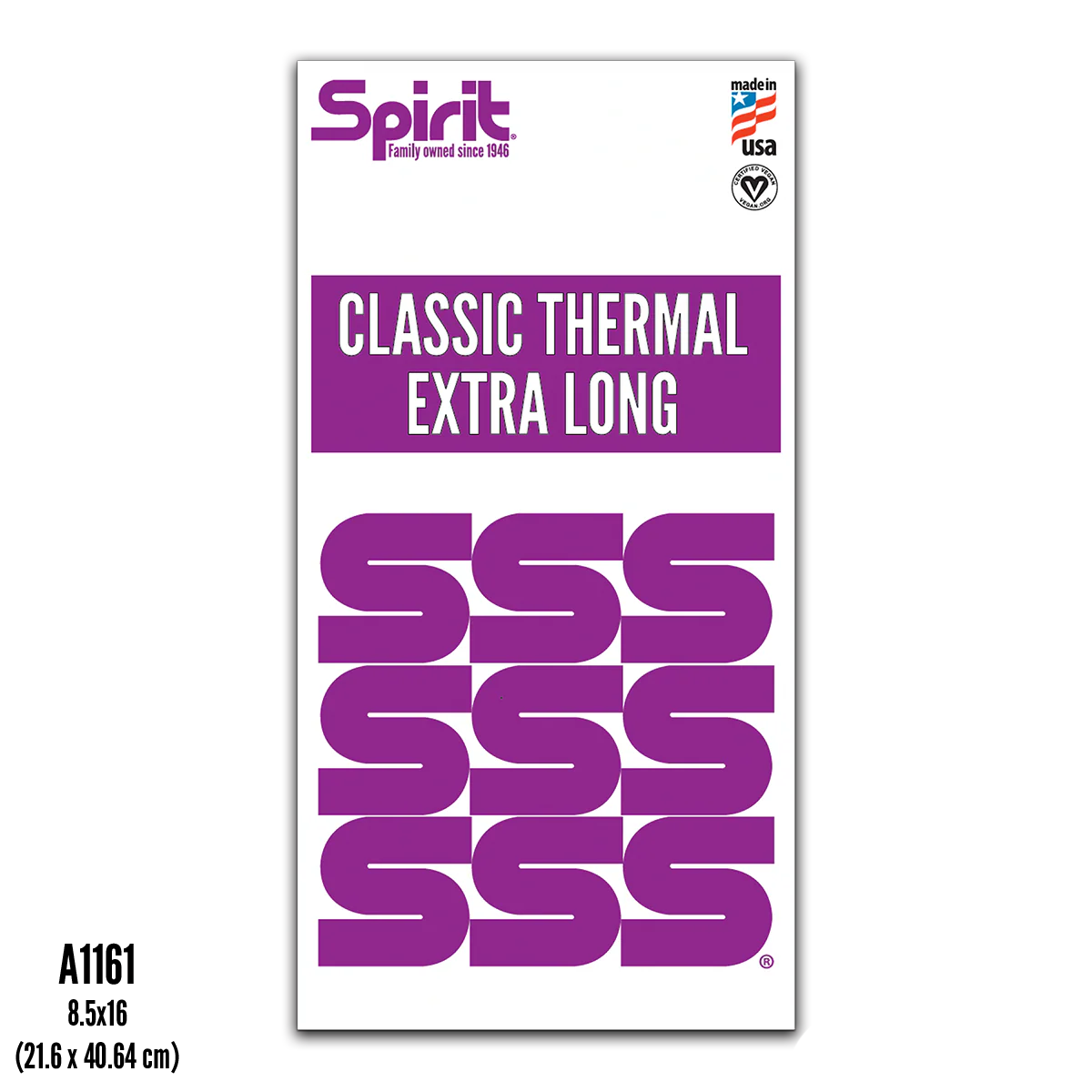Spirit Classic Thermal 16" Extra Long