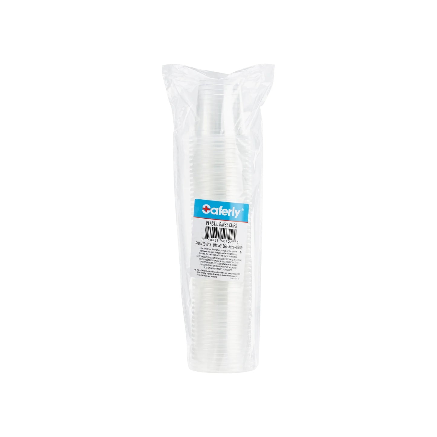 Saferly Clear Plastic Disposable Tattoo Rinse Cups