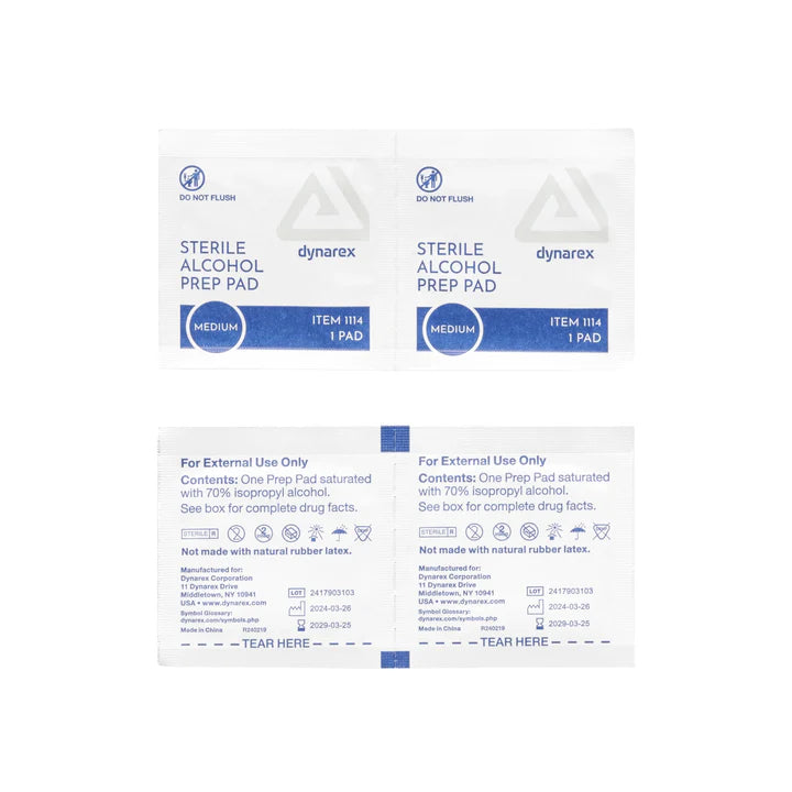 Alcohol Prep Pads - Box of 100