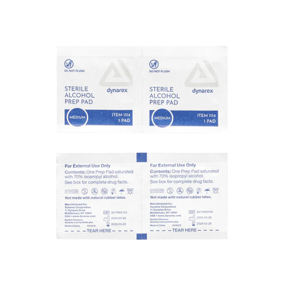 Alcohol Prep Pads - Box of 100