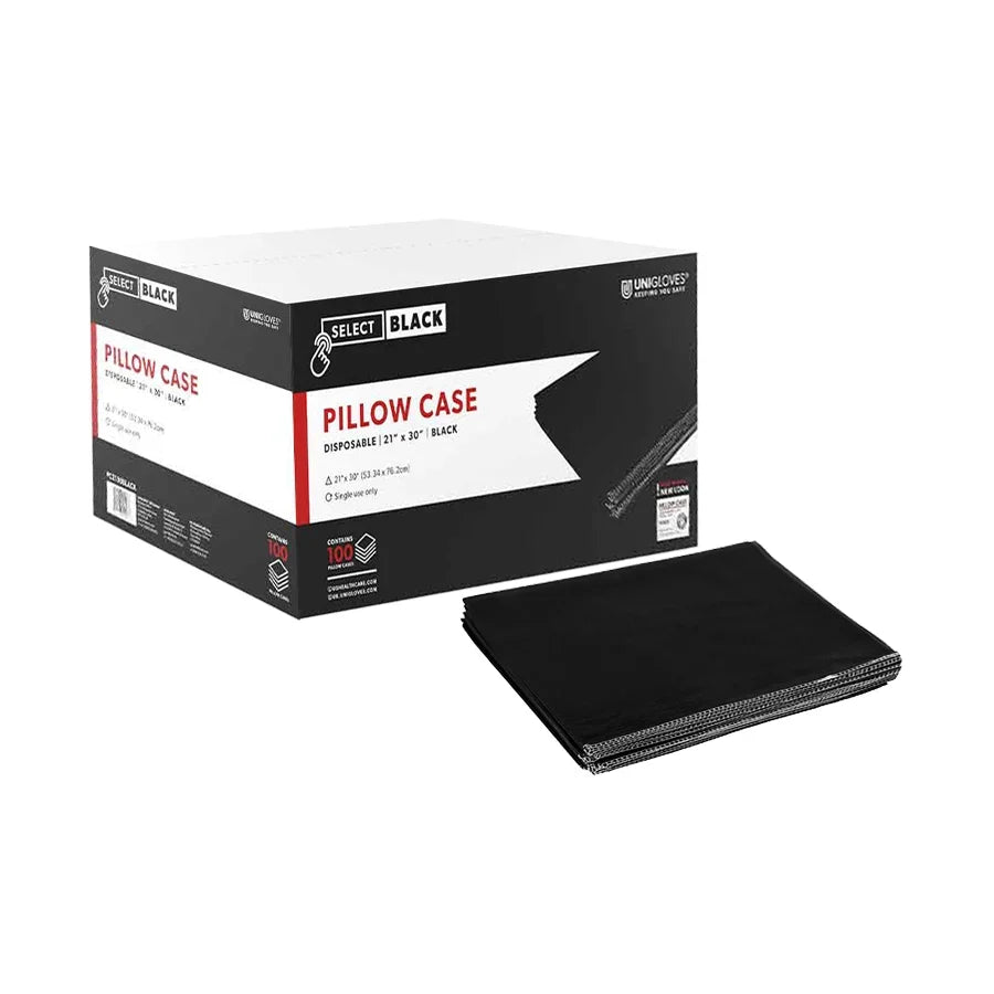 Disposable Black Pillowcases 32x30 - Box of 100