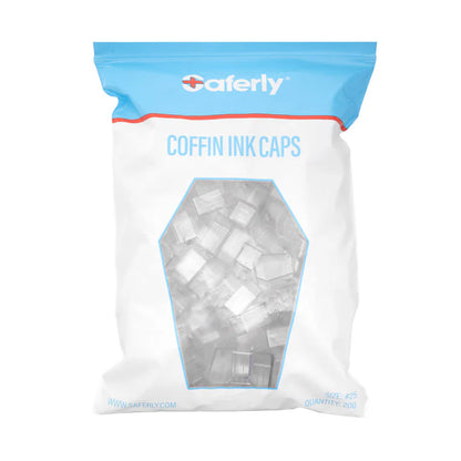 Coffin Ink Caps - Size #25 - Bag of 200