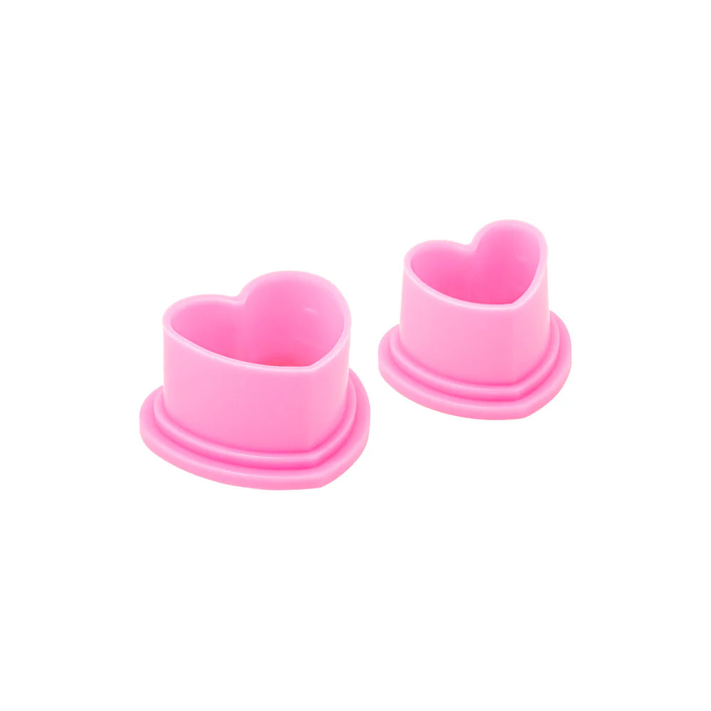 Heart Silicone Ink Caps - 500ct