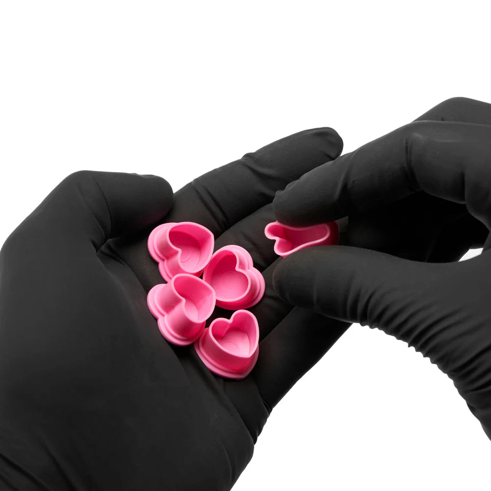Heart Silicone Ink Caps - 500ct