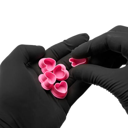 Heart Silicone Ink Caps - 500ct