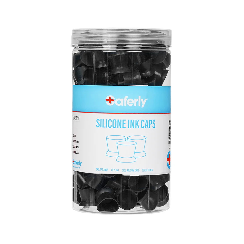 Saferly Silicone Ink Caps - Black or Pink - #11, #16 & #20