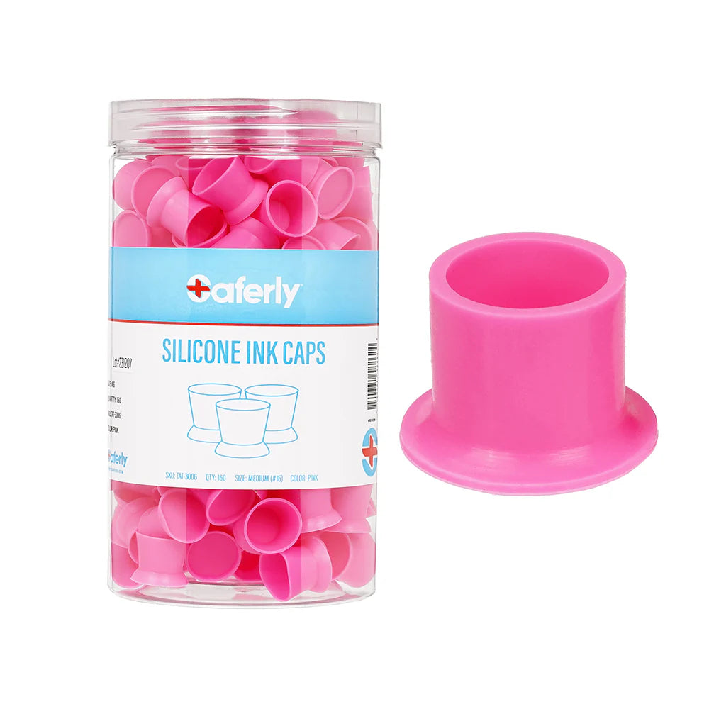Saferly Silicone Ink Caps - Black or Pink - #11, #16 & #20