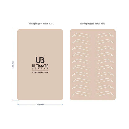 Ultimate Beauty PMU Practice Skin - 10 Brow Pairs