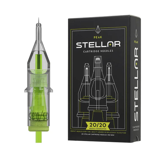 Peak Stellar Needle Cartridges - Long Taper #12 (.35mm) - Box of 20