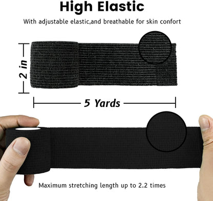 Sensi-Wrap Cohesive Wrap - 2" x 5 yards - Box of 36 Rolls, 6 Colors