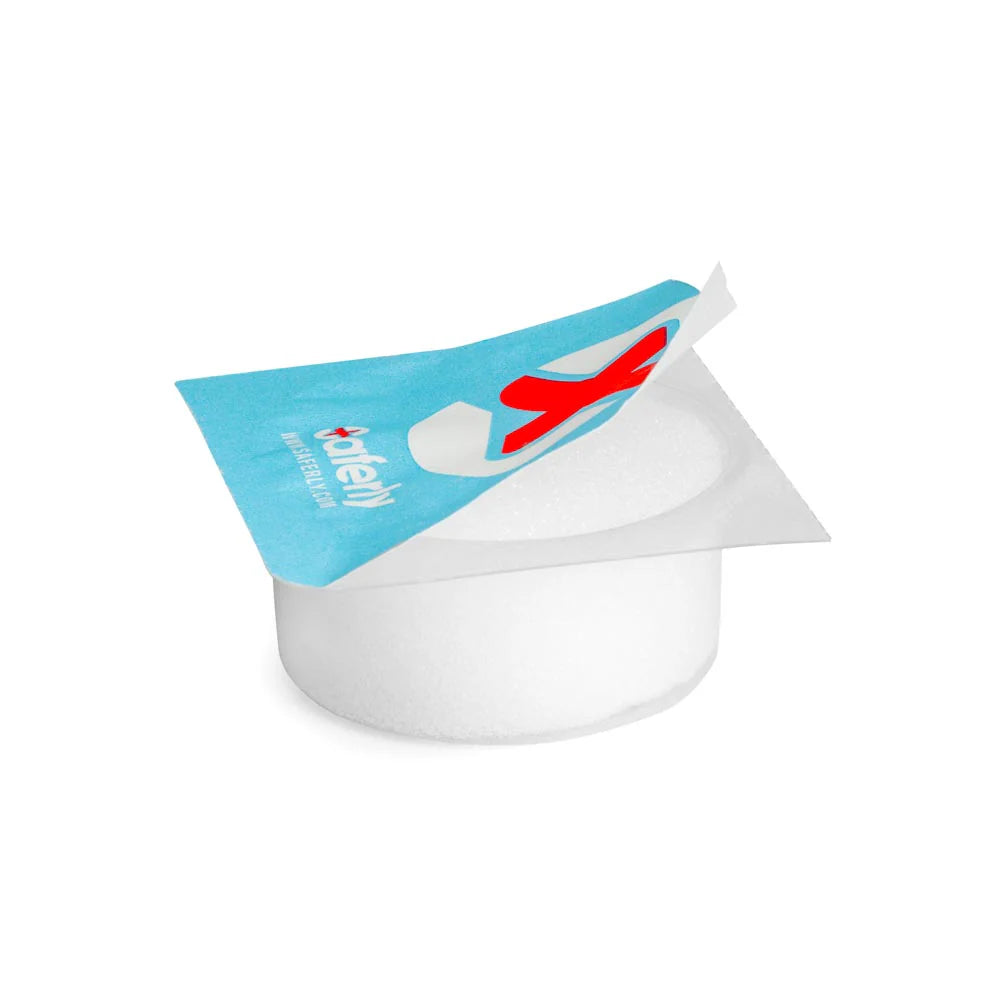 Saferly Rinse/Dip Caps with Foam — 24pk