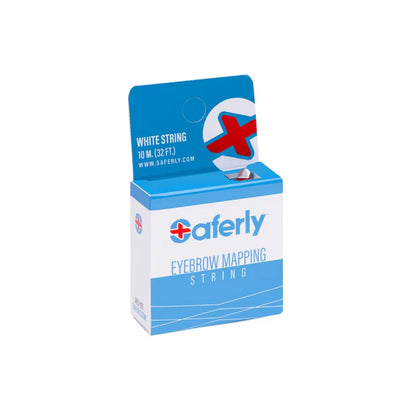 Saferly Pre-Inked Brow Mapping String - White - 32ft