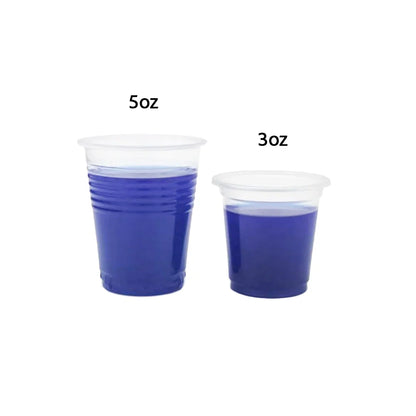 Saferly Clear Plastic Disposable Tattoo Rinse Cups