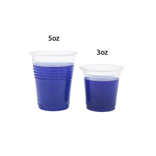 Saferly Clear Plastic Disposable Tattoo Rinse Cups