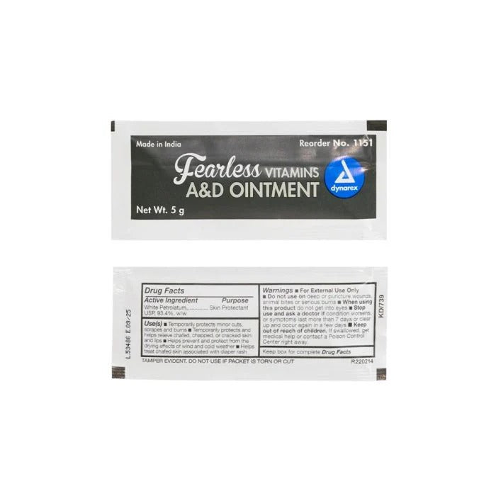 Fearless Vitamins A&D Ointment — Box of 144 Foil Packs