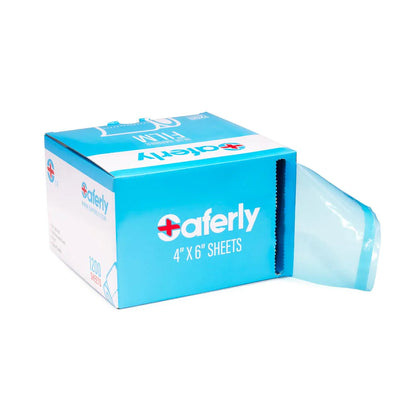 Saferly Medical Barrier Film — 4" x 6" 1200 Perforated Sheets