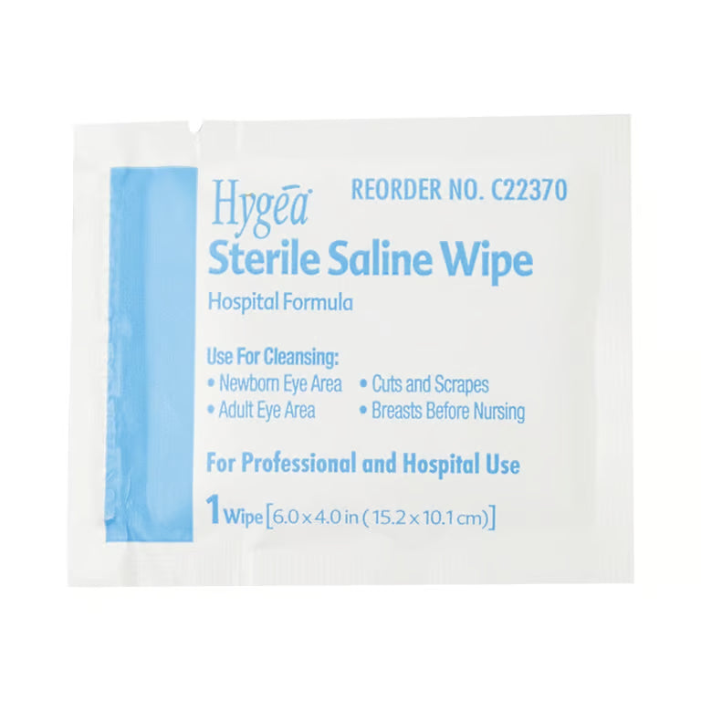 Sterile Saline Wipes
